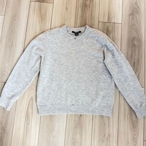 French Connection Light Gray Crewneck Sweater